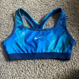 Nike Blue Sports Bra Racerback